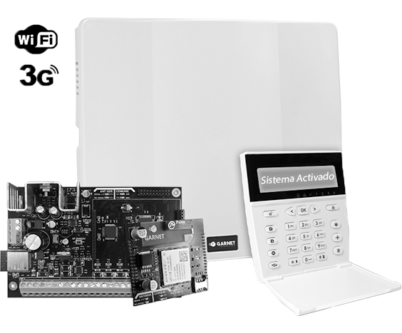 KIT de alarma con comunicador - KIT G7 PC-900G-LCDRF c/COM-904
